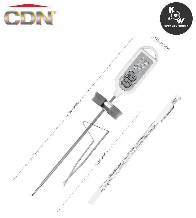 เทอร์โมมิเตอร์ก้านยาวกันน้ำ CDN PT2130-450L ขนาด 20 ซม._6